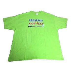 2011 Broadway Our Way Festival Shirt Adult 3XL XXXL Short Sleeve Streetwear Mens